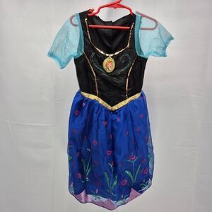 Disney Parks Authentic Frozen Anna Princess Costume Dress 20 Inch Waist.........